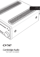 Cambridge Audio One - Owners manual 